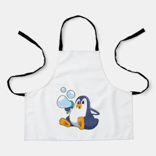 Delantal Pingüino con burbujas de jabón.PNG