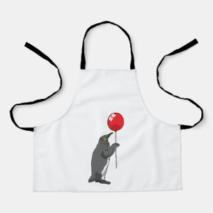 Delantal Pingüino con globo