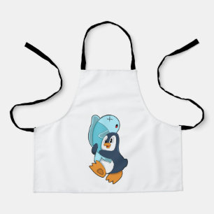 Delantal Pingüino con pescado