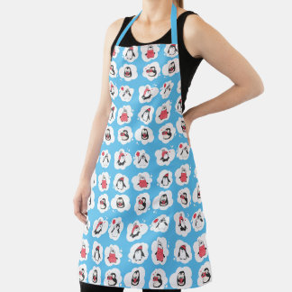 Delantal Pingüino de feriado de invierno