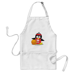 Delantal Pingüino del baloncesto