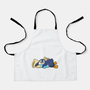 Delantal Pingüino durmiendo con almohada