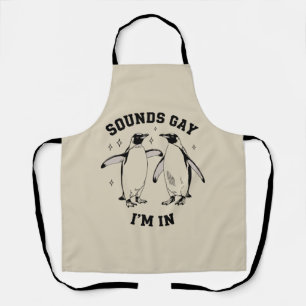 Delantal Pingüino Gay Suena Gay Estoy En Vintage Queer Lgbt