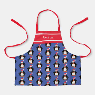 Delantal Pingüino Navidades personalizados