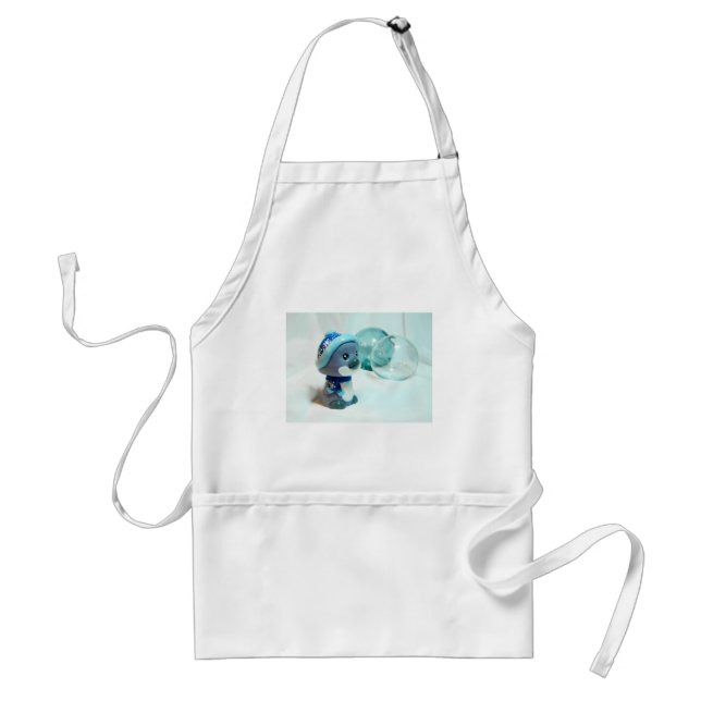 Delantal Pingüino púrpura III (Frente)