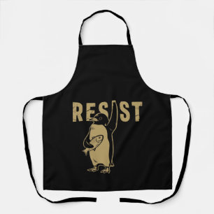 Delantal Pingüino Resiste Pingüinos Protestan Contra Arance
