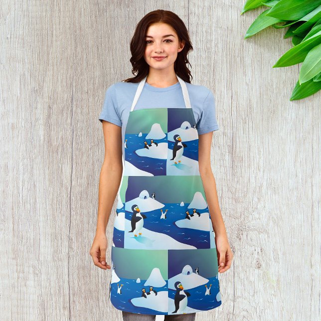 Delantal Pingüinos Y Hielo (Subido por el creador)