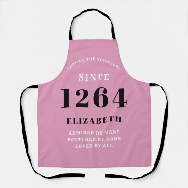 Delantal Pink de cumpleaños (Anverso)