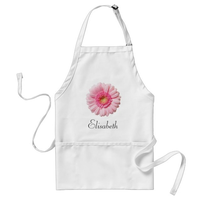 Delantal Pink Gerbera Daisy Apron (Frente)