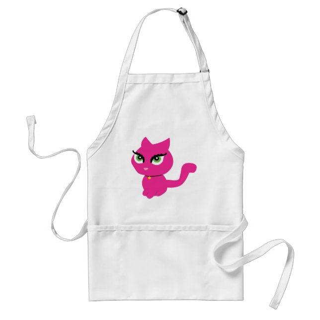 Delantal Pink Kitty Cat (Frente)