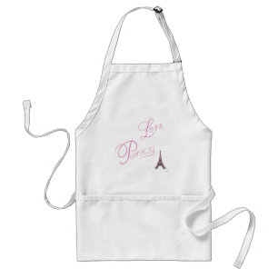 Delantal Pink-Love-Paris-Eiffel-Tower-Único