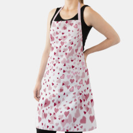 Delantal  Pink Lovely Hearts Pattern 