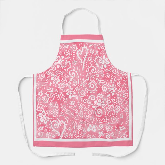 Delantal Pink Paisley (Anverso)