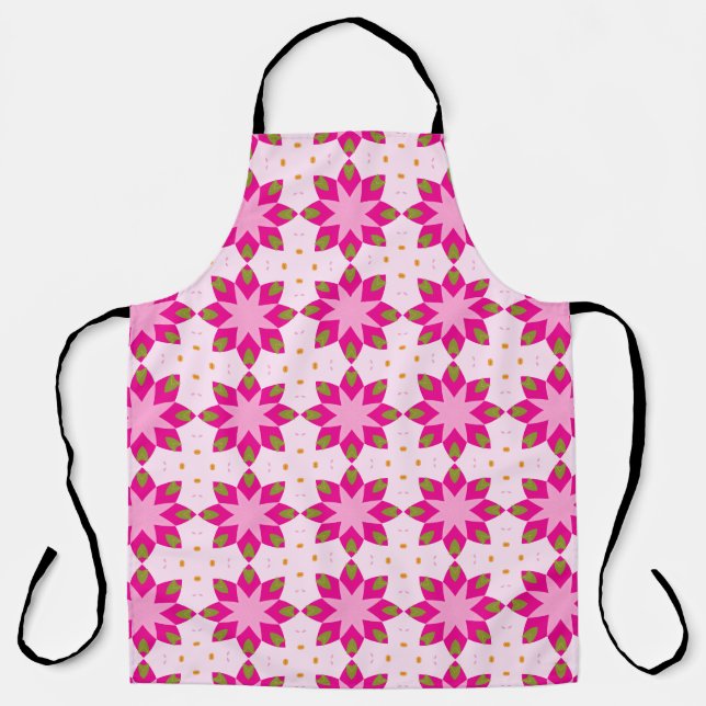 Delantal Pink Petal Mosaic pattern (Anverso)