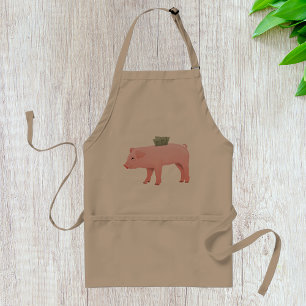 Delantal Pink Piggy Bank Apron