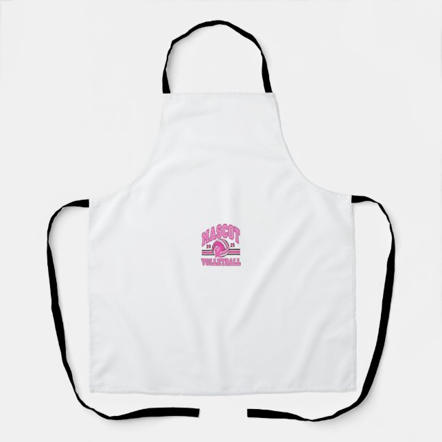 Delantal 🏐 💖 Pink Power Voleibol 🎗️ (Anverso)