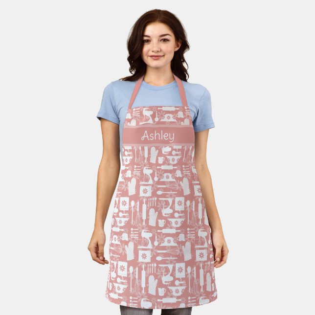 Delantal Pink Retro Bing (Gastado)