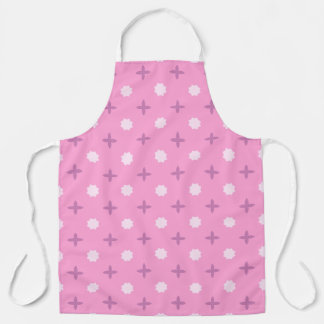 Delantal Pink Star Petal Dot Pattern