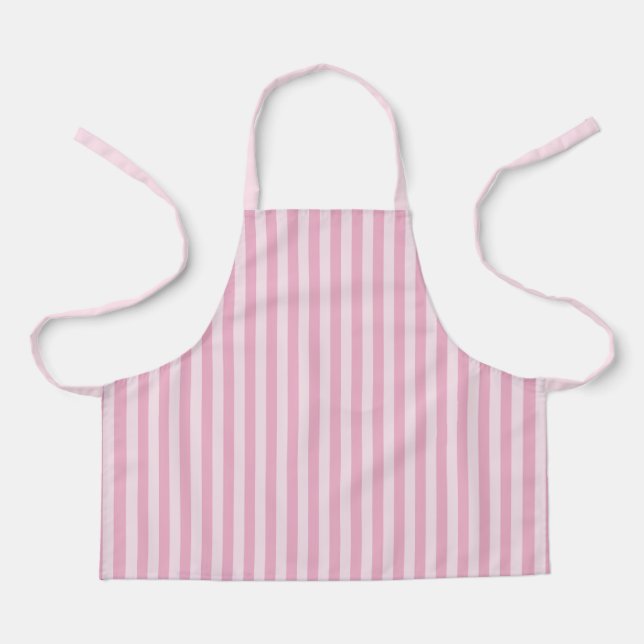 Delantal Pink Stripes Seamless Pattern (Anverso)