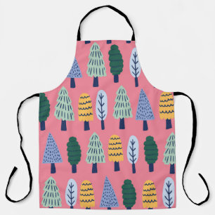 Delantal Pinos pequeños: el patrón de los niños.