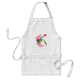 Delantal Pinta tu corazón fuera, Apron