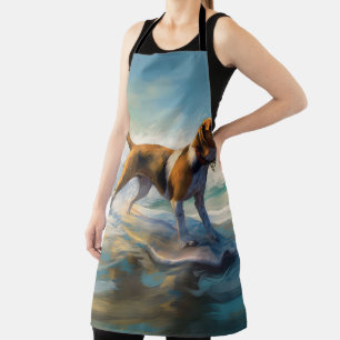Delantal Pintado americano de Surf Engligh Foxhound Beach