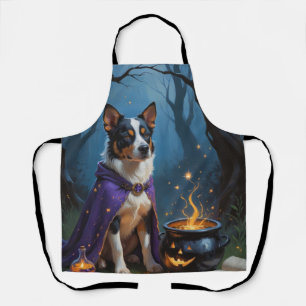 Delantal Pintado de Halloween de ganado australiano