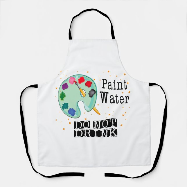 Delantal Pintar agua no beber (Anverso)