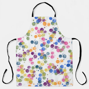 Delantal Pintar puntos en blanco