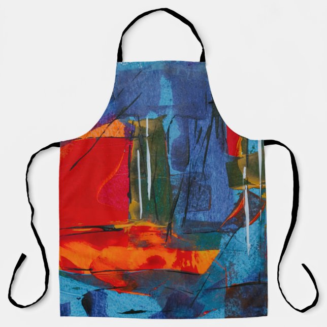 Delantal Pintura abstracta (Anverso)