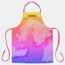 Delantal Pintura abstracta manuscrita de tinta Guay Nombre 