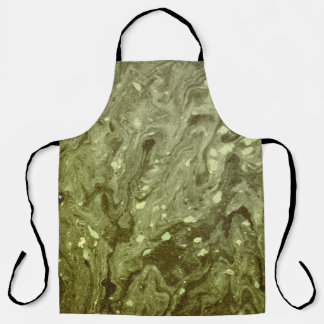 Delantal Pintura abstracta verde