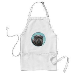Delantal Pintura Affenpinscher - Arte Perro Original Cuto