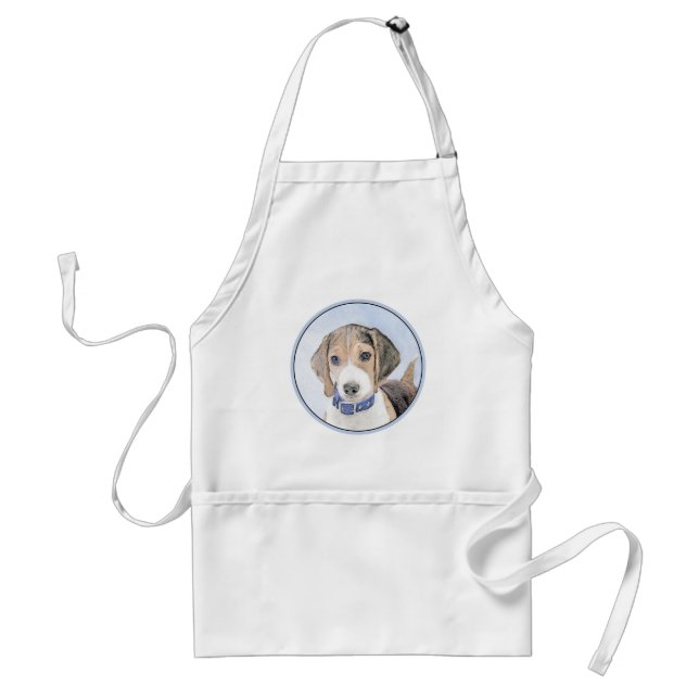 Delantal Pintura Beagle - Arte Perro Original Cuto (Frente)