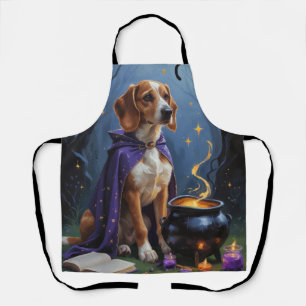Delantal Pintura caprichosa de Halloween de perro galgo afg