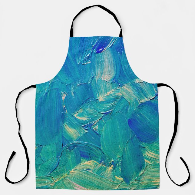 Delantal Pintura De Aceite: Cepillo De Verano. (Anverso)