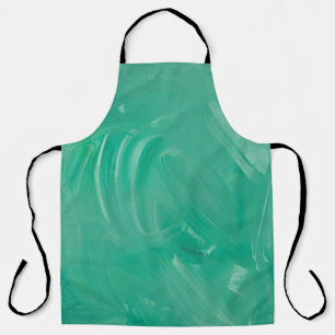 Delantal Pintura de acrílico verde texturizado