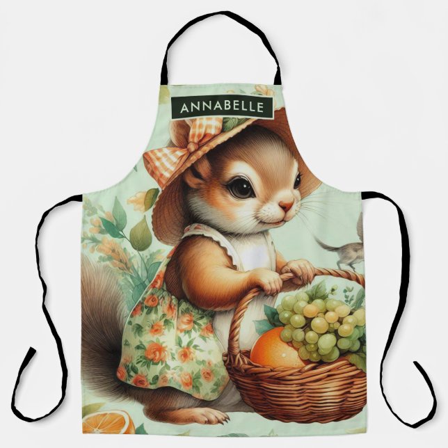 Delantal Pintura de ardilla virgen (Anverso)