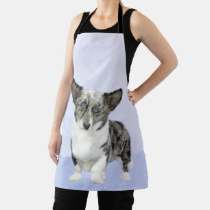 Delantal Pintura de Cardigan Welsh Corgi - Arte original de