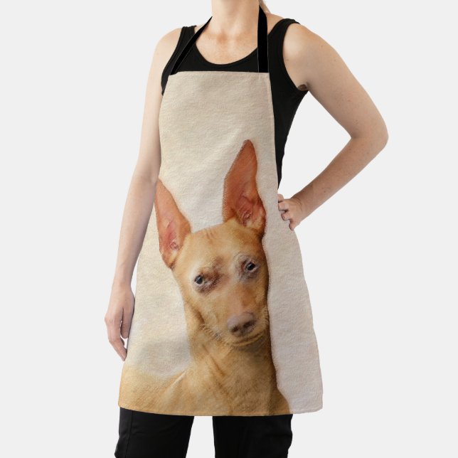 Delantal Pintura de Cirneco dell'Etna - Arte de perros orig (in situ)