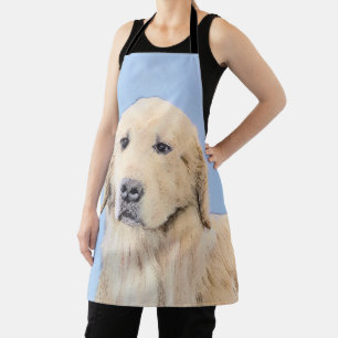 Delantal Pintura de Golden Retriever - Arte de perro origin
