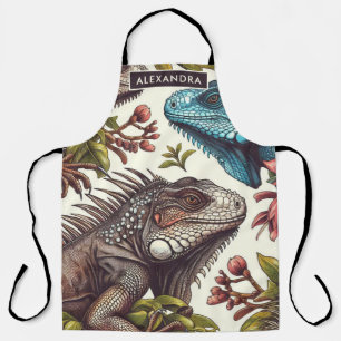Delantal Pintura de Iguana sin foco