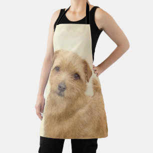 Delantal Pintura de Norfolk Terrier - Arte Original de Perr