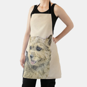 Delantal Pintura de Norwich Terrier - Arte de perro origina