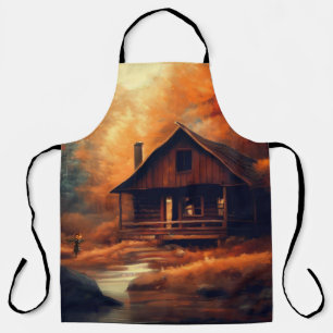 Delantal pintura de otoño/rustica/Halloween