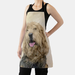Delantal Pintura de otros lugares - Arte de perros original