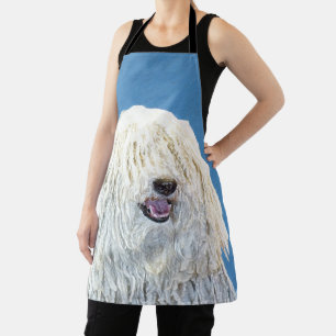 Delantal Pintura de puli - Arte de perro original lindo