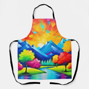 Delantal Pintura de Vibrant Valley Vision
