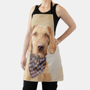 Delantal Pintura de Vizsla con cabello alambrado - Arte Per