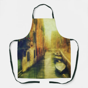 Delantal Pintura del Canal de Venecia Balcony